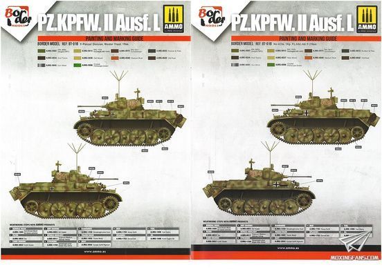 Збірна модель 1/35 Pz.Kpfw II Ausf.L Luchs, пізніх випусків, Border Model BT-018