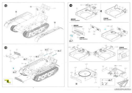 Збірна модель 1/35 Pz.Kpfw II Ausf.L Luchs, пізніх випусків, Border Model BT-018