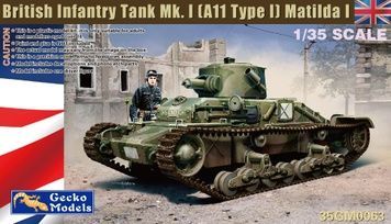 Збірна модель 1/35 Matilda I (A11) британський піхотний танк, Gecko Models 35GM0063