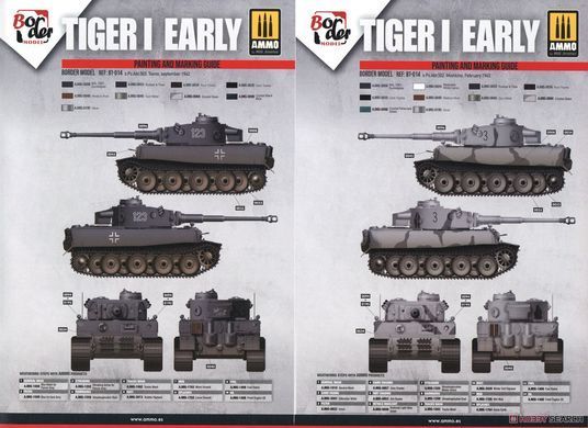 Збірна модель 1/35 Tiger I Pz.Kpfw.VI Ausf.E початкових випусків, Ленінград 1942/1943 (з фігурами), Border Model BT-014