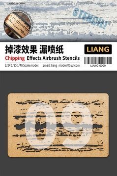 Трафарет для імітації ефекту вигорілих смуг фарби (Chipping Effects) LIANG 0009.
