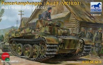 Збірна модель 1/35 Pz.Kpfw.I Ausf.F (VK18.01), Bronco CB35143