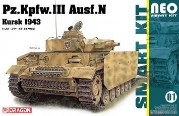 Збірна модель 1/35 Pz.Kpfw.III Ausf.N, Курськ 1943 (Neo Smart Kit 01), Dragon 6559