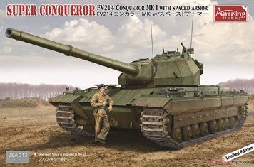 Збірна модель 1/35 Super Conqueror з фігуркою танкіста, Amusing Hobby 35A013
