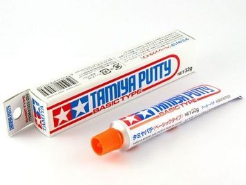 Шпаклівка для пластикових моделей, сіра (32г), Tamiya 87053