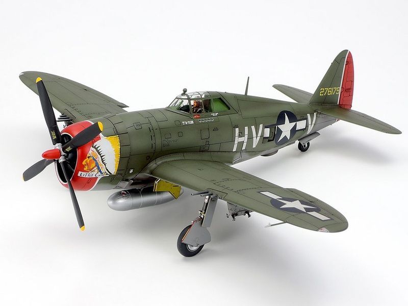 Збірна модель 1/48 Republic P-47D Thunderbolt Razorback, Tamiya 61086 + комплект для деталювання