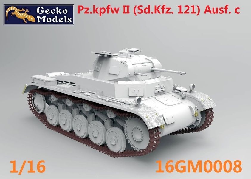 Збірна модель 1/16 Pz.Kpfw.II Ausf.C модифікований, Французька кампанія, Gecko Models 16GM0007