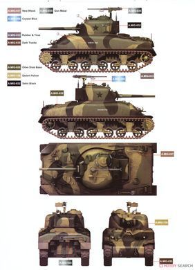 Збірна модель 1/35 M4A1 Sherman середніх випусків, Border Model BT-047