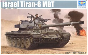 Збірна модель 1/35 Tiran 6 ізраїльський ОБТ, Trumpeter 05576