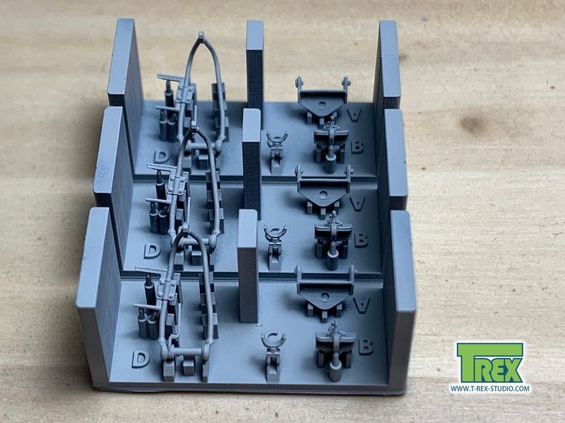 Зенітна турель для кулемета MG.34, для німецької БТТ WWII в 1/35 (3 шт), T-Rex Studio TR35030