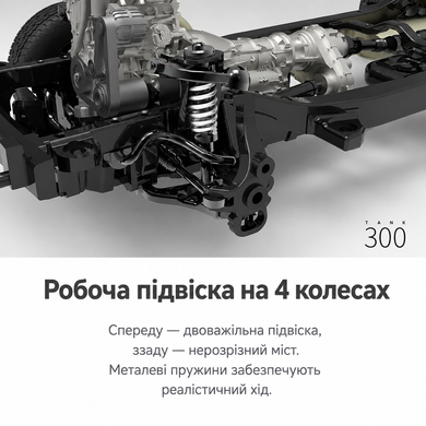 Збірна модель 1/24 Позашляховик  GWM Tank 300, модель без клею, попередньо пофарбована (Egg Green), Funbox FB24002G