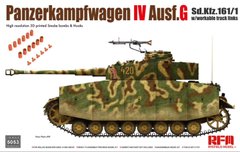 УЦІНКА! RFM RM-5053 1/35 Pz.Kpfw. IV Ausf. G, німецький середній танк (Sd.Kfz. 161/1) з робочими траками та деталями з 3D друку