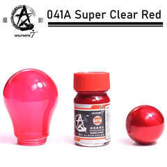 Кольоровий нітро лак - супер червоний (Super Clear Red), Sunin7 041A (15 мл)