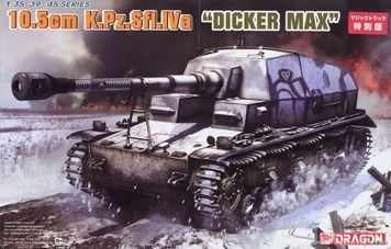 Збірна модель 1/35 10.5cm K.Pz.Sfl.Iva Dicker Max з Magic Tracks, Dragon 6979
