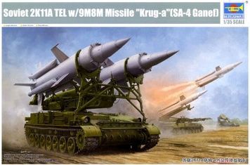 Збірна модель 1/35 Пускова установка 2П24 ЗРК 2К11А &laquo;Круг-А&raquo;, Trumpeter 09523