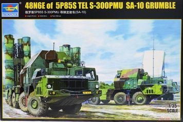 Збірна модель 1/35 Пускова установка 5П85С ЗРС С-300ПМУ на шасі МАЗ-543М, Trumpeter 01038