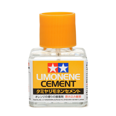 Клей для пластику з лимонним ароматом Limone Cement(40 мл), Tamiya 87113