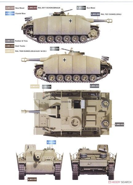Збірна модель 1/35 StuH 42 Ausf.G (пізній) з повним інтер'єром та фігурками екіпажу, Border Model BT-036