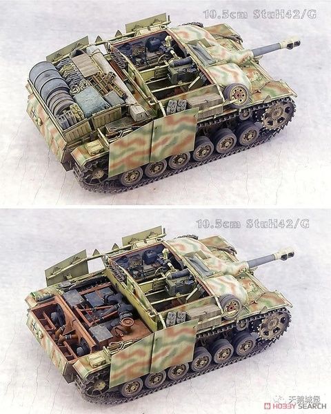 Збірна модель 1/35 StuH 42 Ausf.G (пізній) з повним інтер'єром та фігурками екіпажу, Border Model BT-036