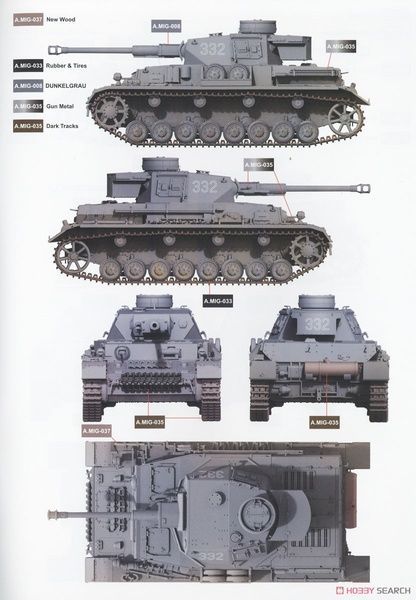 Збірна модель 1/35 Pz.Kpfw.IV Ausf.G середніх серій (Харків, весна 1943), Border Model BT-033