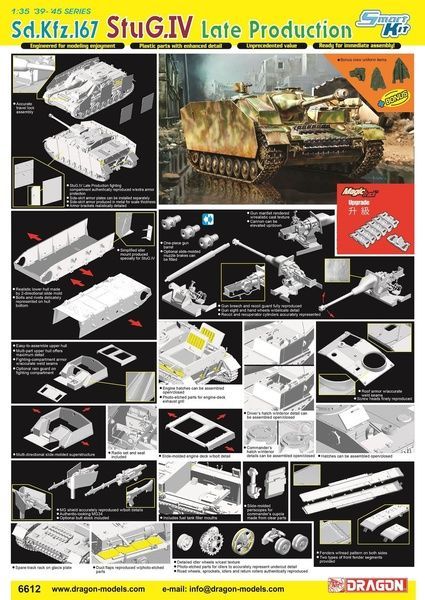 Збірна модель 1/35 StuG.IV (Sd.Kfz.167) з Magic Tracks, Dragon 6612