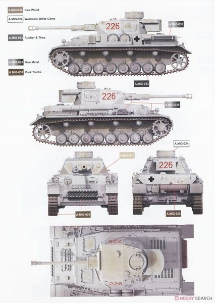 Збірна модель 1/35 Pz.Kpfw.IV Ausf.G середніх серій (Харків, весна 1943), Border Model BT-033