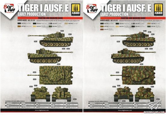 Збірна модель 1/35 Tiger I Pz.Kpfw.VI Ausf.E ранніх випусків, з реплікою Рицарського хреста, Border Model BT-010