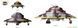 Збірна модель 1/35 Haunebu I & II & III німецькі дискольоти (3 в 1), Takom 6008