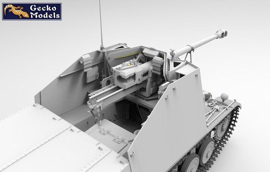 Збірна модель 1/16 Marder II Sd.Kfz.131 ранніх випусків, Gecko Models 16GM0010