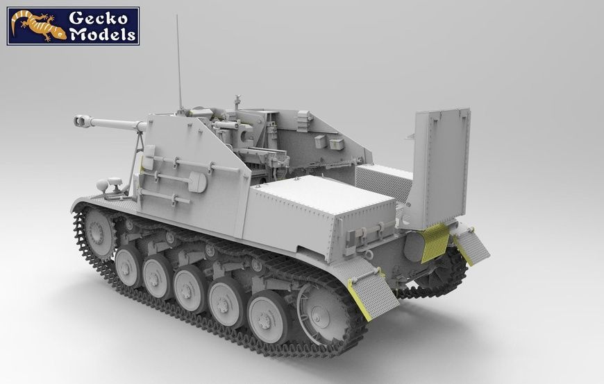 Збірна модель 1/16 Marder II Sd.Kfz.131 ранніх випусків, Gecko Models 16GM0010