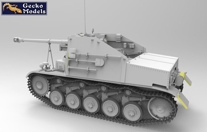 Збірна модель 1/16 Marder II Sd.Kfz.131 ранніх випусків, Gecko Models 16GM0010