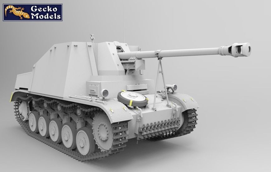 Збірна модель 1/16 Marder II Sd.Kfz.131 ранніх випусків, Gecko Models 16GM0010