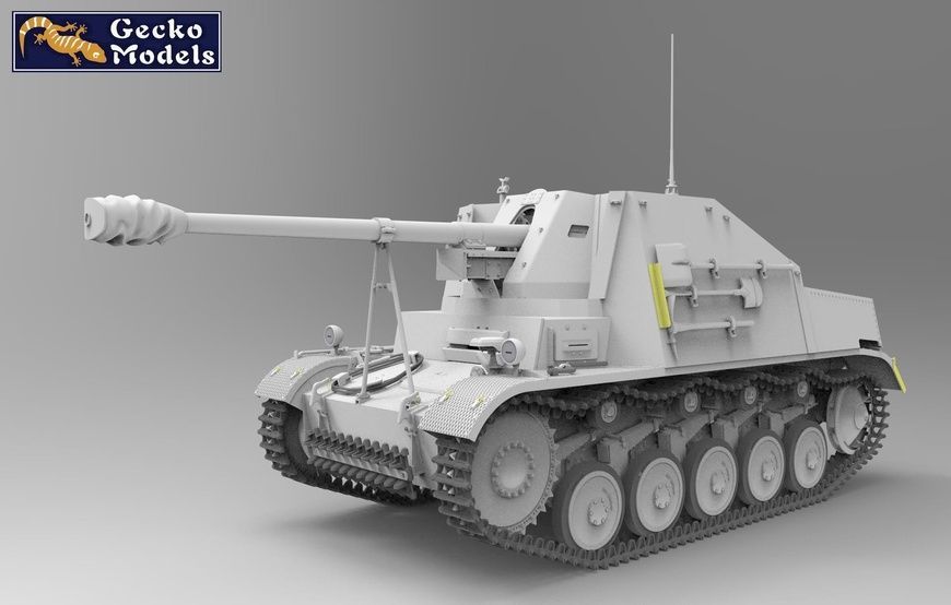 Збірна модель 1/16 Marder II Sd.Kfz.131 ранніх випусків, Gecko Models 16GM0010
