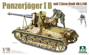 Збірна модель 1/16 Panzerj&auml;ger I B mit 7.5cm StuK 40 L/48, Takom 1018