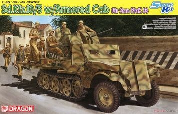 Збірна модель 1/35 Sd.Kfz.10/5 f&uuml;r 2cm Flak 38 з броньованою кабіною (2024), Dragon 6677SP