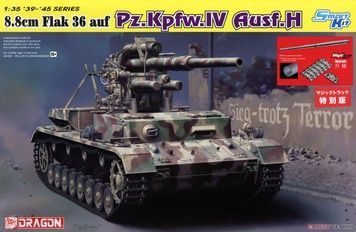 Збірна модель 1/35 88mm FlaK 36 auf Pz.Kpfw.IV Ausf.H, з Magic Tracks, Dragon 6829