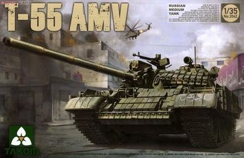 Збірна модель 1/35 Т-55АМВ радянський середній танк, Takom 2042