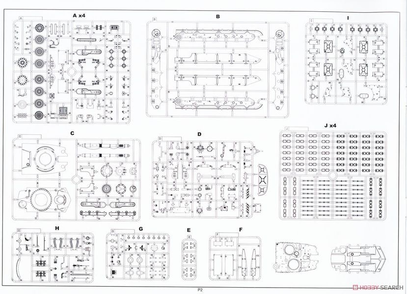 Збірна модель 1/35 Grizzly Battle Tank (Red Alert 2) з підсвіткою та звуком, snap-kit, Border Model BC-002