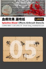 Трафарет для імітації бризок і плям від крові (Splashes Blood Effects), LIANG 0005