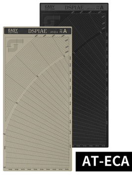 Шаблон для нарізання масок &ndash; тип A (дуги), DSPIAE AT-ECA (110&times;233 мм)