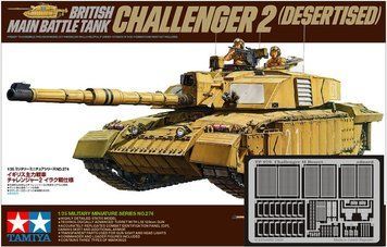Збірна модель 1/35 Challenger 2 Desertised + фототравлення Eduard TP076, Tamiya 35274
