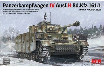 Збірна модель 1/35 Pz.Kpfw.IV Ausf.H Sd.Kfz.161/1 ранніх випусків, RFM RM-5046