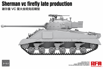 Збірна модель 1/35 Sherman Firefly Vc пізній, з робочими траками, RFM RM-5153