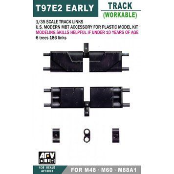 Робочі гусениці типу T97E2 для американських ОБТ M48/M60 в 1/35, AFV Club AF35005