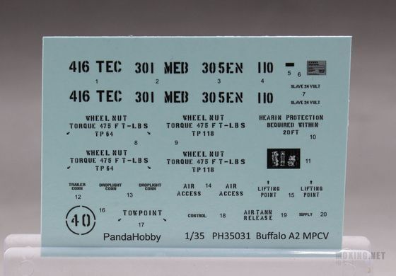 Збірна модель 1/35 Buffalo A2 MPCV броньована інженерна машина, Panda PH35031