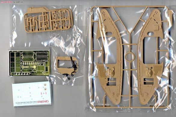 Збірна модель 1/35 Mk.V Male з повним інтер'єром, Meng TS-020