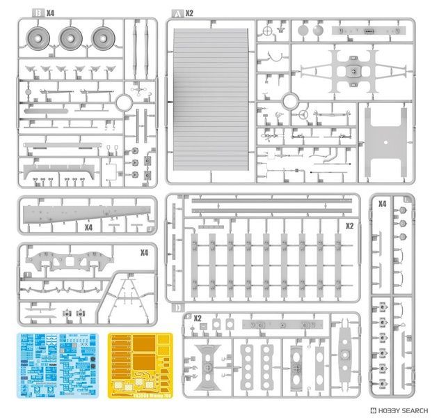 Збірна модель 1/35 Німецький вагон-платформа Ssy45 (DB, повоєнний варіант), T-Model TK3508