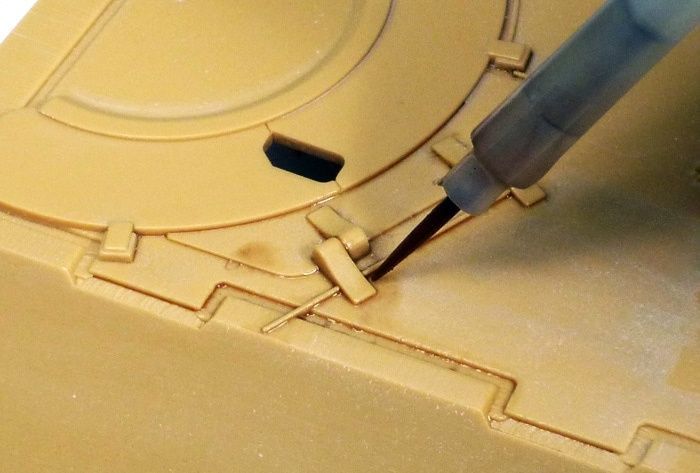 Змивка модельна коричнева (Brown) Panel Line Accent Color (40 мл), Tamiya 87132