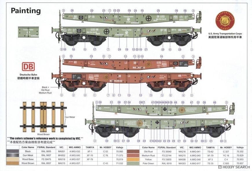 Збірна модель 1/35 Німецький вагон-платформа Ssy45 (DB, повоєнний варіант), T-Model TK3508