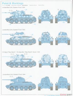 Збірна модель 1/35 Т-34/76 зр. 1942 із штампованою баштою ("Формочка", заводу УЗТМ) 2-в-1 командирський та лінійний танк, Dragon 6401